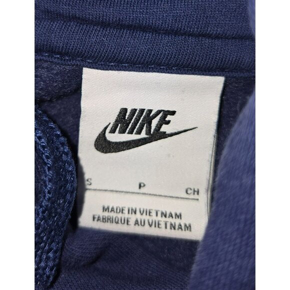 Nike Mens Navy Blue‎ Logo Print Hoodie Small - Picture 5 of 7
